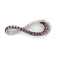 10K White Gold Diamond Infinity Pendant; 0.10CTW; 1.8g