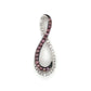 10K White Gold Diamond Infinity Pendant; 0.10CTW; 1.8g