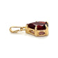 14K Yellow Gold Garnet Pendant; 1.0g