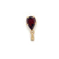 14K Yellow Gold Garnet Pendant; 1.0g