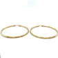 10K Yellow Gold Hoop Earrings; 1.9DWT; 3g