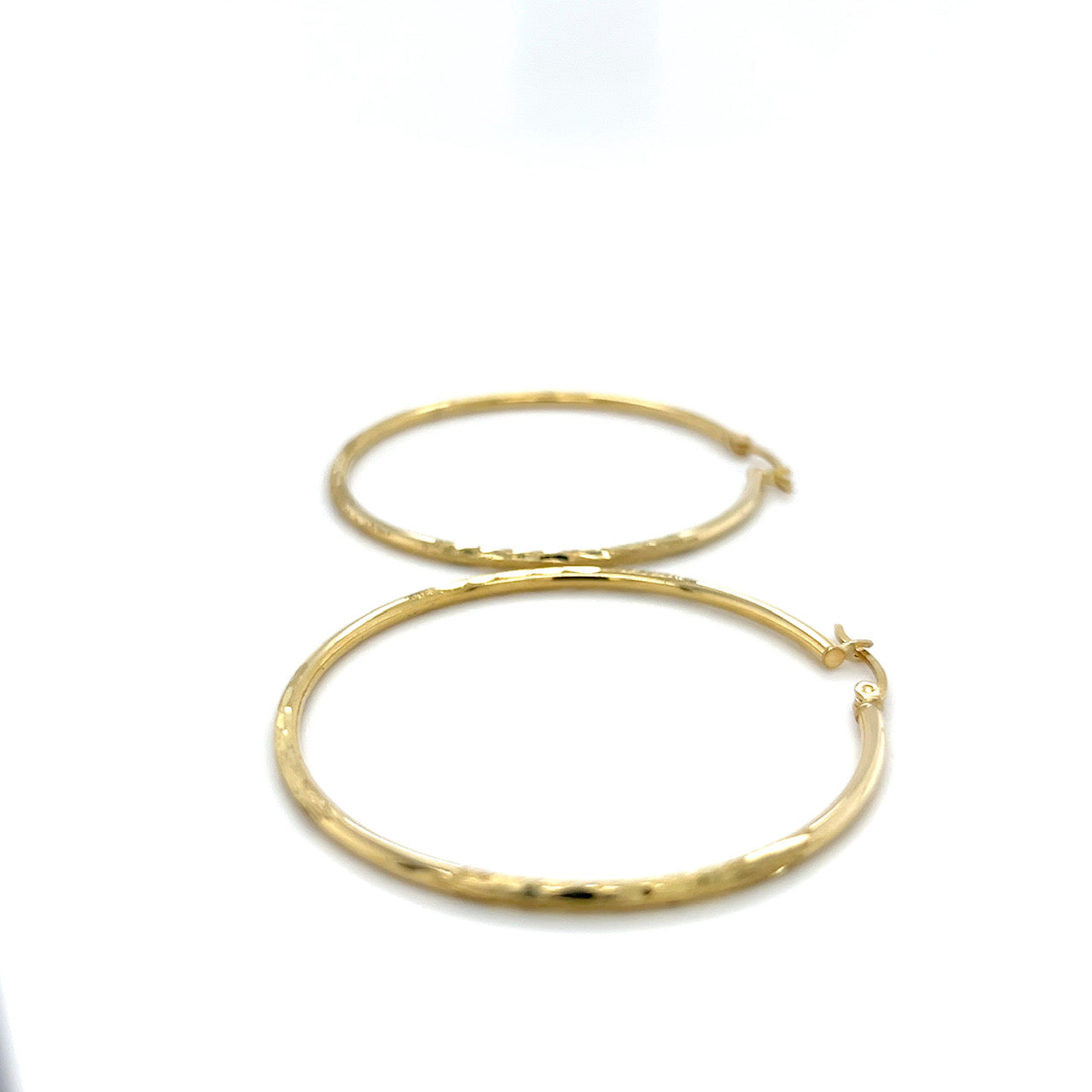 10K Yellow Gold Hoop Earrings; 1.9DWT; 3g