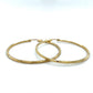 10K Yellow Gold Hoop Earrings; 1.9DWT; 3g