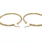 10K Yellow Gold Hoop Earrings; 1.9DWT; 3g