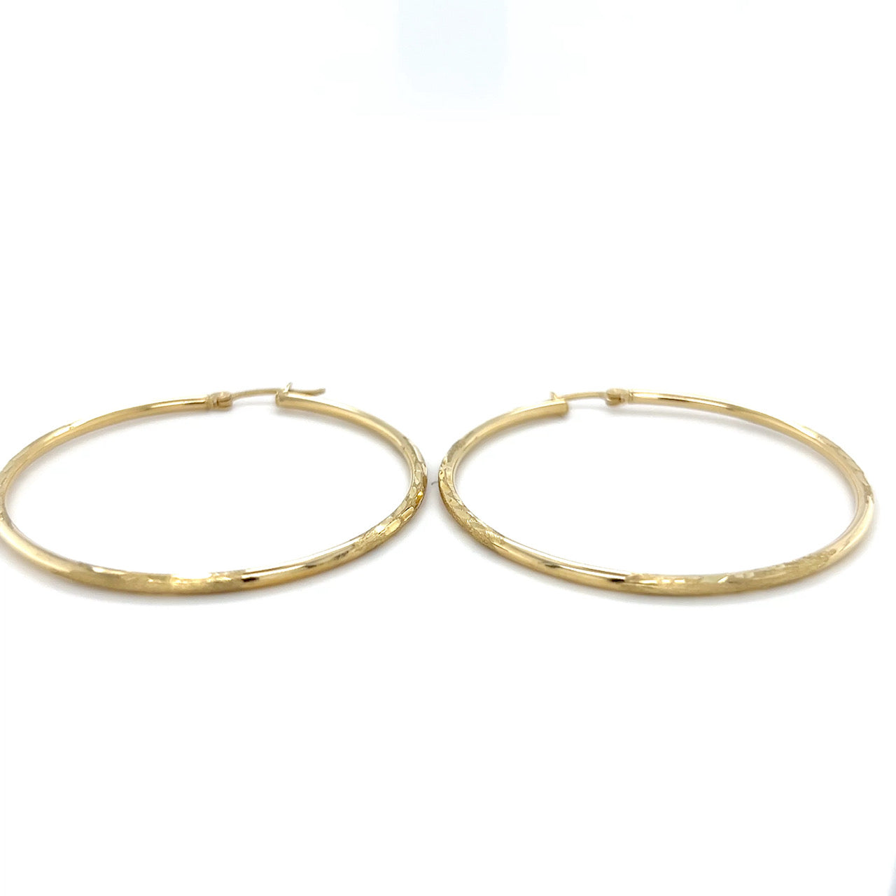 10K Yellow Gold Hoop Earrings; 1.9DWT; 3g