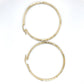 10K Yellow Gold Hoop Earrings; 1.9DWT; 3g