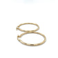 10K Yellow Gold Hoop Earrings; 1.4DWT; 2.2g