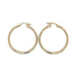 10K Yellow Gold Hoop Earrings; 1.4DWT; 2.2g