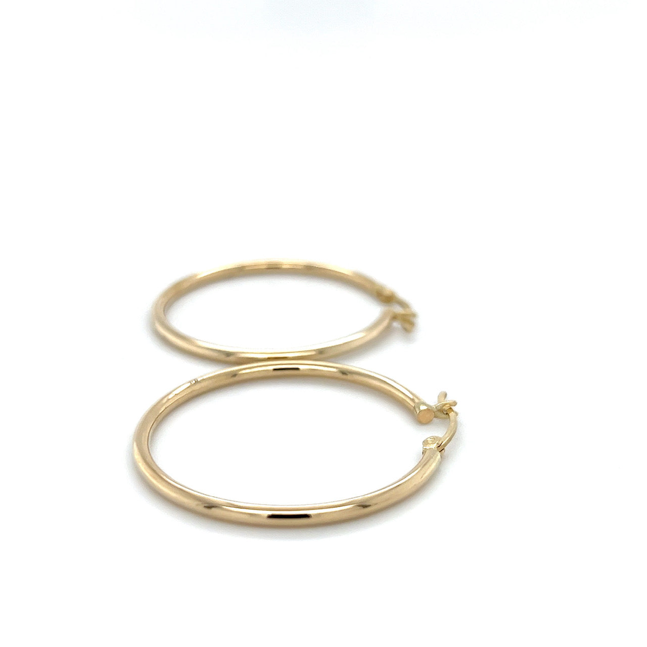 10K Yellow Gold Hoop Earrings; 1.4DWT; 2.2g