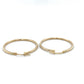 10K Yellow Gold Hoop Earrings; 1.4DWT; 2.2g