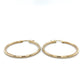 10K Yellow Gold Hoop Earrings; 1.4DWT; 2.2g