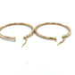 10K Yellow Gold Hoop Earrings; 1.4DWT; 2.2g