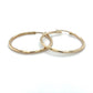 10K Yellow Gold Hoop Earrings; 1.4DWT; 2.2g
