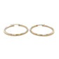 10K Yellow Gold Hoop Earrings; 1.4DWT; 2.2g