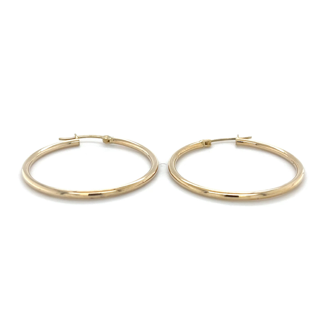 10K Yellow Gold Hoop Earrings; 1.4DWT; 2.2g