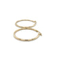 10K Yellow Gold Hoop Earrings; 1.4DWT; 2.2g