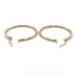 10K Yellow Gold Hoop Earrings; 1.4DWT; 2.2g