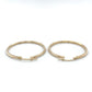 10K Yellow Gold Hoop Earrings; 1.4DWT; 2.2g