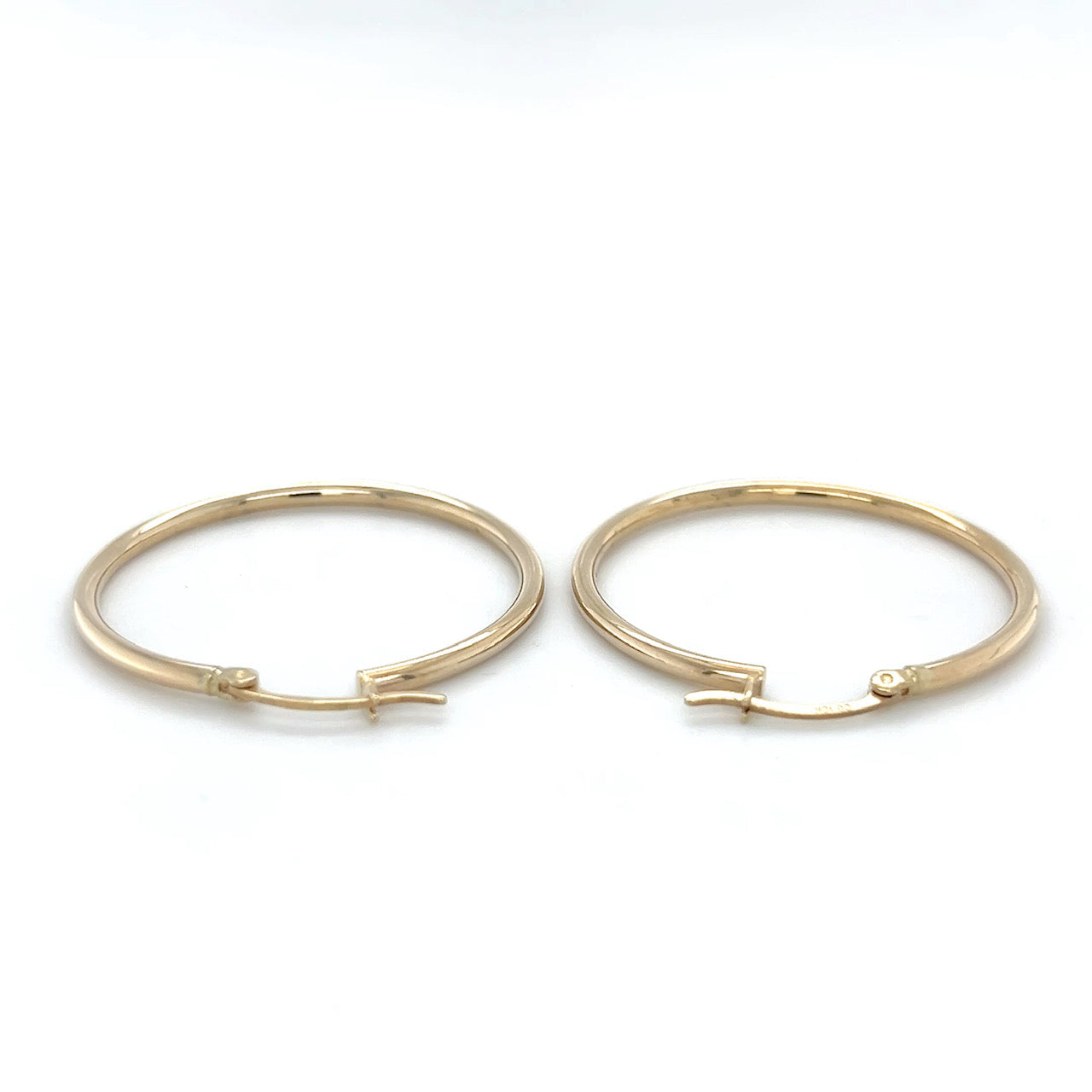 10K Yellow Gold Hoop Earrings; 1.4DWT; 2.2g