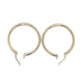 10K Yellow Gold Hoop Earrings; 1.4DWT; 2.2g