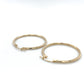 10K Yellow Gold Hoop Earrings; 1.4DWT; 2.2g