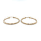 10K Yellow Gold Hoop Earrings; 1.4DWT; 2.2g