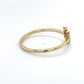 14K Yellow Gold Horseshoe Lady's Fashion Ring; 0.7DWT; Size 7