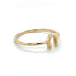14K Yellow Gold Horseshoe Lady's Fashion Ring; 0.7DWT; Size 7
