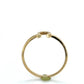 14K Yellow Gold Horseshoe Lady's Fashion Ring; 0.7DWT; Size 7