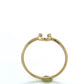 14K Yellow Gold Horseshoe Lady's Fashion Ring; 0.7DWT; Size 7