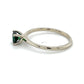14K White Gold Green Gem Stone Lady's Fashion Ring; 1.2DWT; Size 7