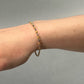 14K Two-Tone 7.5" Gold Bracelet; 2.2DWT; 3.5g