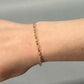 14K Two-Tone 7.5" Gold Bracelet; 2.2DWT; 3.5g