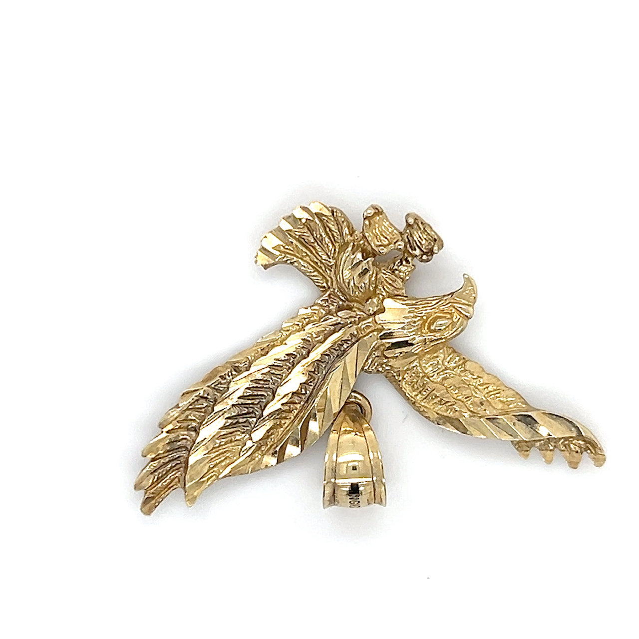 10K Yellow Gold Eagle Pendant; 2.5DWT; 4g
