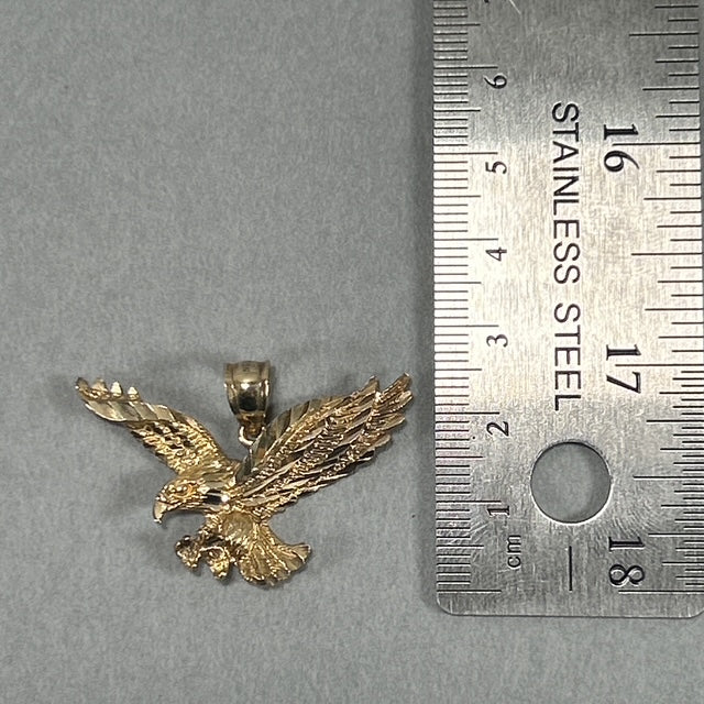 10K Yellow Gold Eagle Pendant; 2.5DWT; 4g