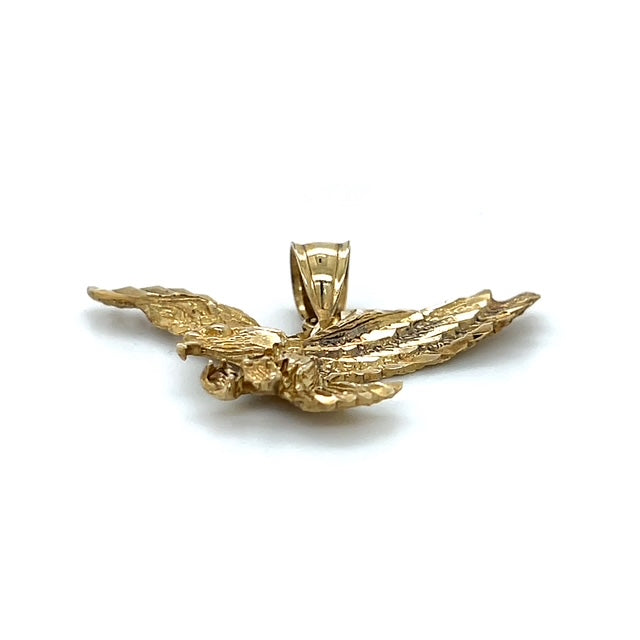 10K Yellow Gold Eagle Pendant; 2.5DWT; 4g