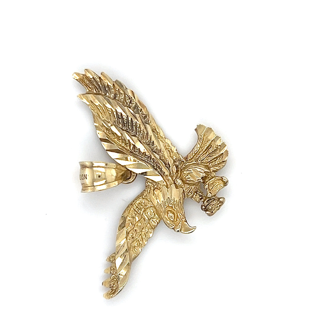 10K Yellow Gold Eagle Pendant; 2.5DWT; 4g