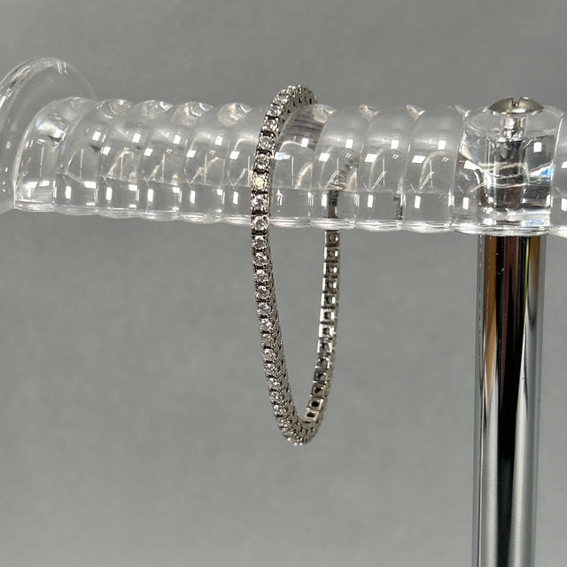 14K White Gold Diamond Bracelet; 7"; 4.0CTW; 16.2g