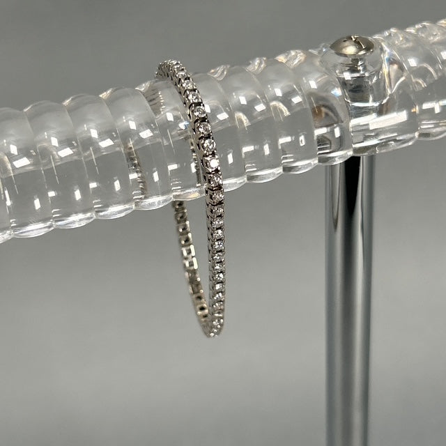 14K White Gold Diamond Bracelet; 7"; 4.0CTW; 16.2g