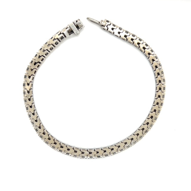 14K White Gold Diamond Bracelet; 7"; 4.0CTW; 16.2g