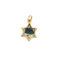 14K Yellow Gold Star of David Pendant; 0.3DWT; 0.4g