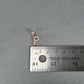 14K Yellow Gold CZ "P" Pendant; 0.7DWT: 1.1g