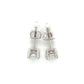 18K White Gold Diamond Stud Earrings; 0.75CTW
