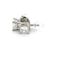 18K White Gold Diamond Stud Earrings; 0.75CTW