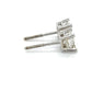 18K White Gold Diamond Stud Earrings; 0.75CTW