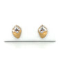 18K Two-Tone Gold Diamond Strawberry Stud Earrings; 0.13CTW; 2.9g