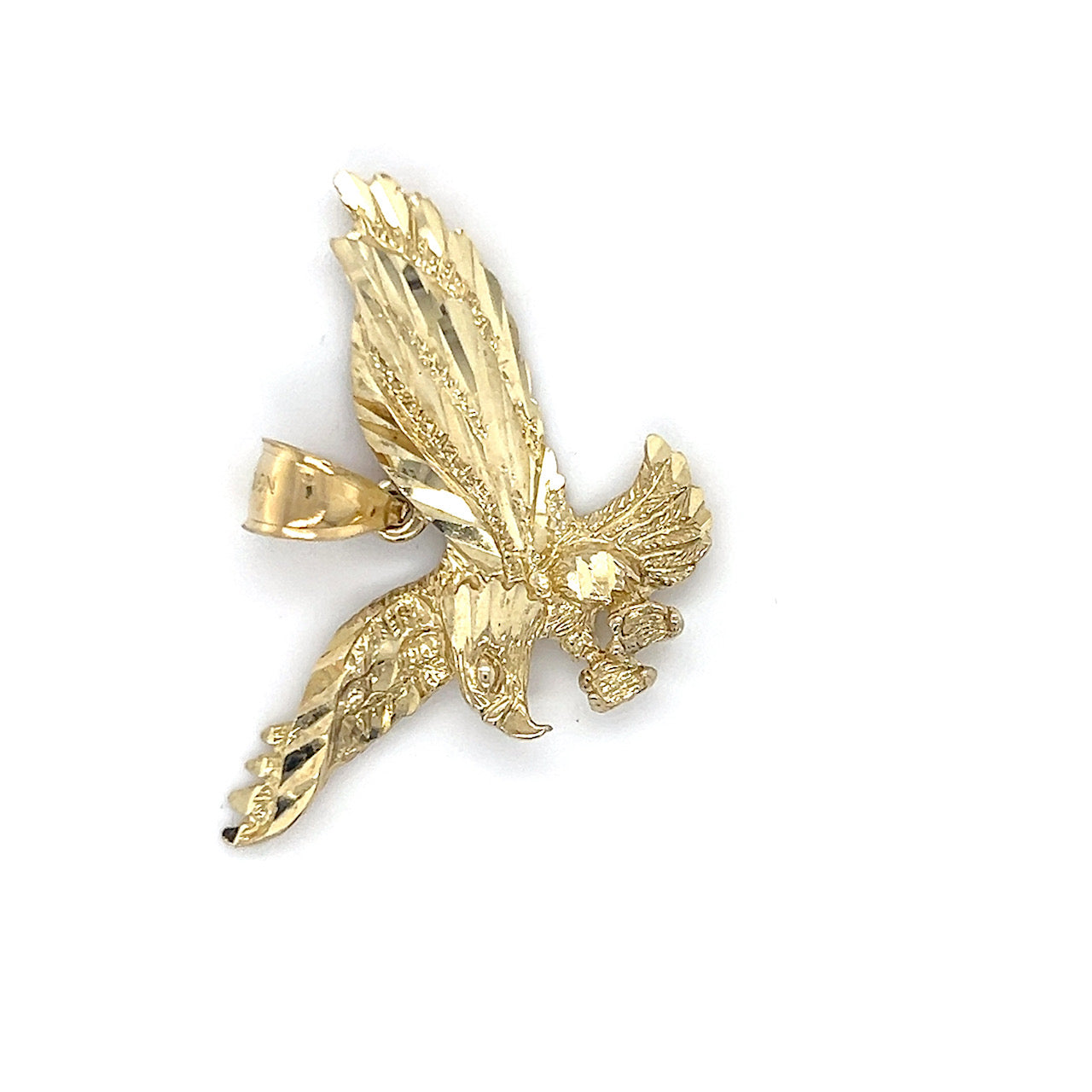 10K Yellow Gold Eagle Pendant; 2.7DWT; 4.2g