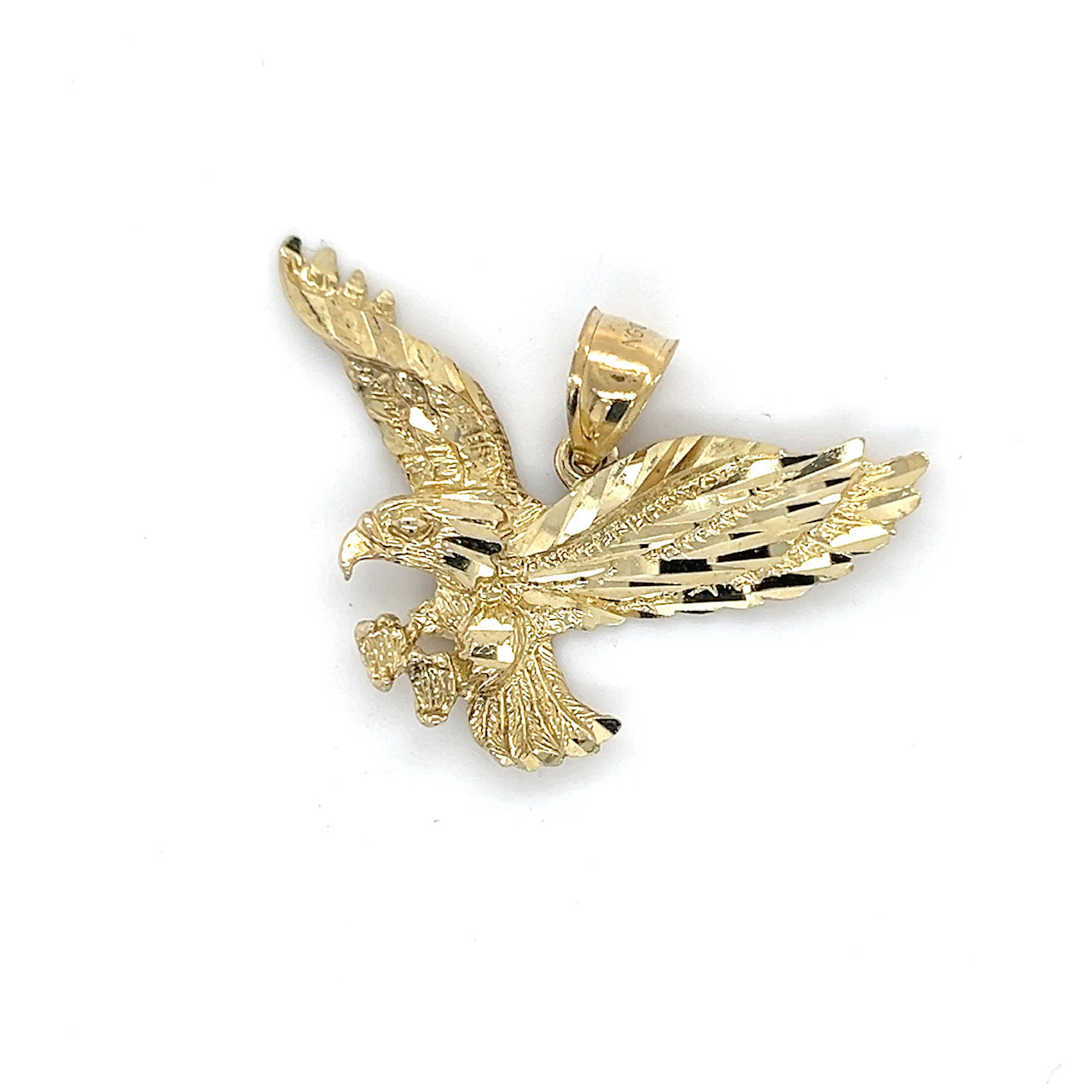 10K Yellow Gold Eagle Pendant; 2.7DWT; 4.2g