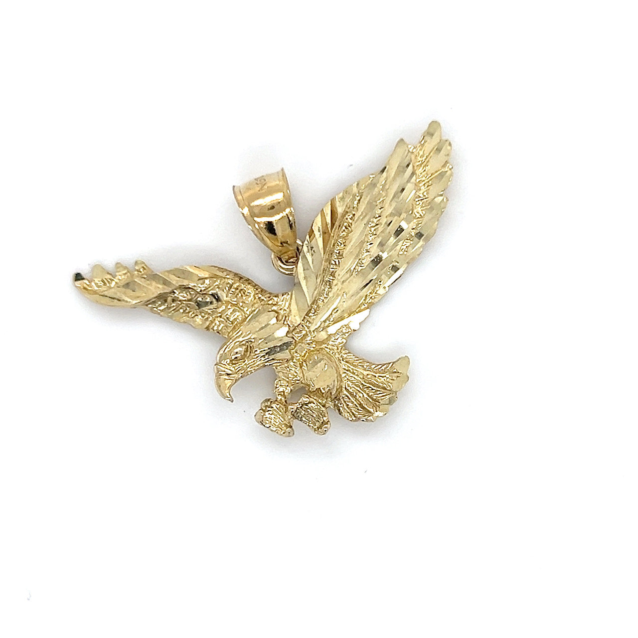 10K Yellow Gold Eagle Pendant; 2.7DWT; 4.2g