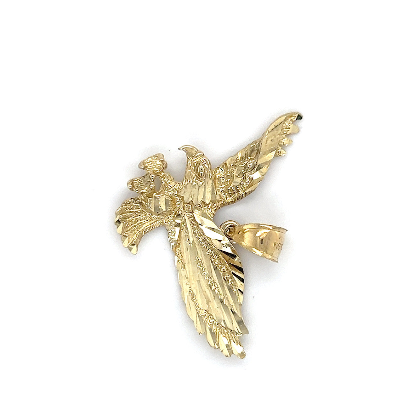 10K Yellow Gold Eagle Pendant; 2.7DWT; 4.2g